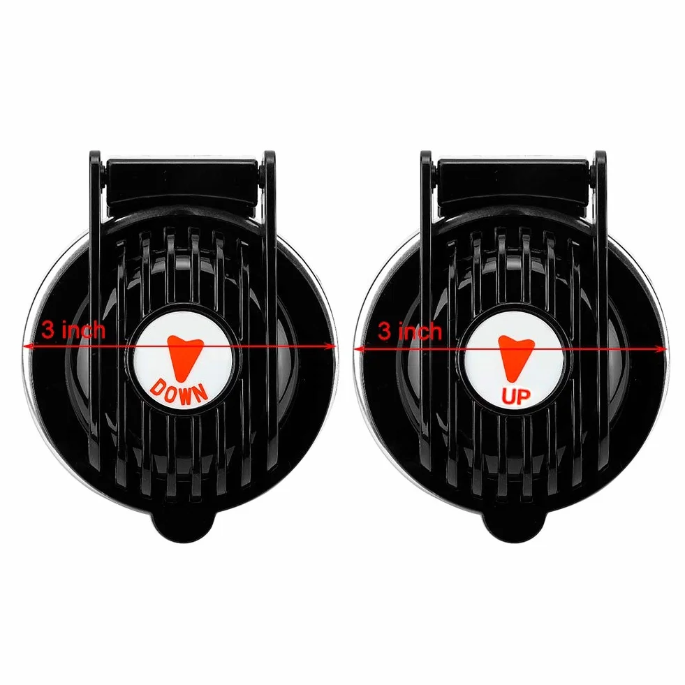 Interruttori a Pedale per Verricello per Barche Azionati in Modo Efficiente Tramite Solenoidi La Copertura di Sicurezza Impedisce La Spinta Accidentale Elettrico Universale 12V/24V Nero 1