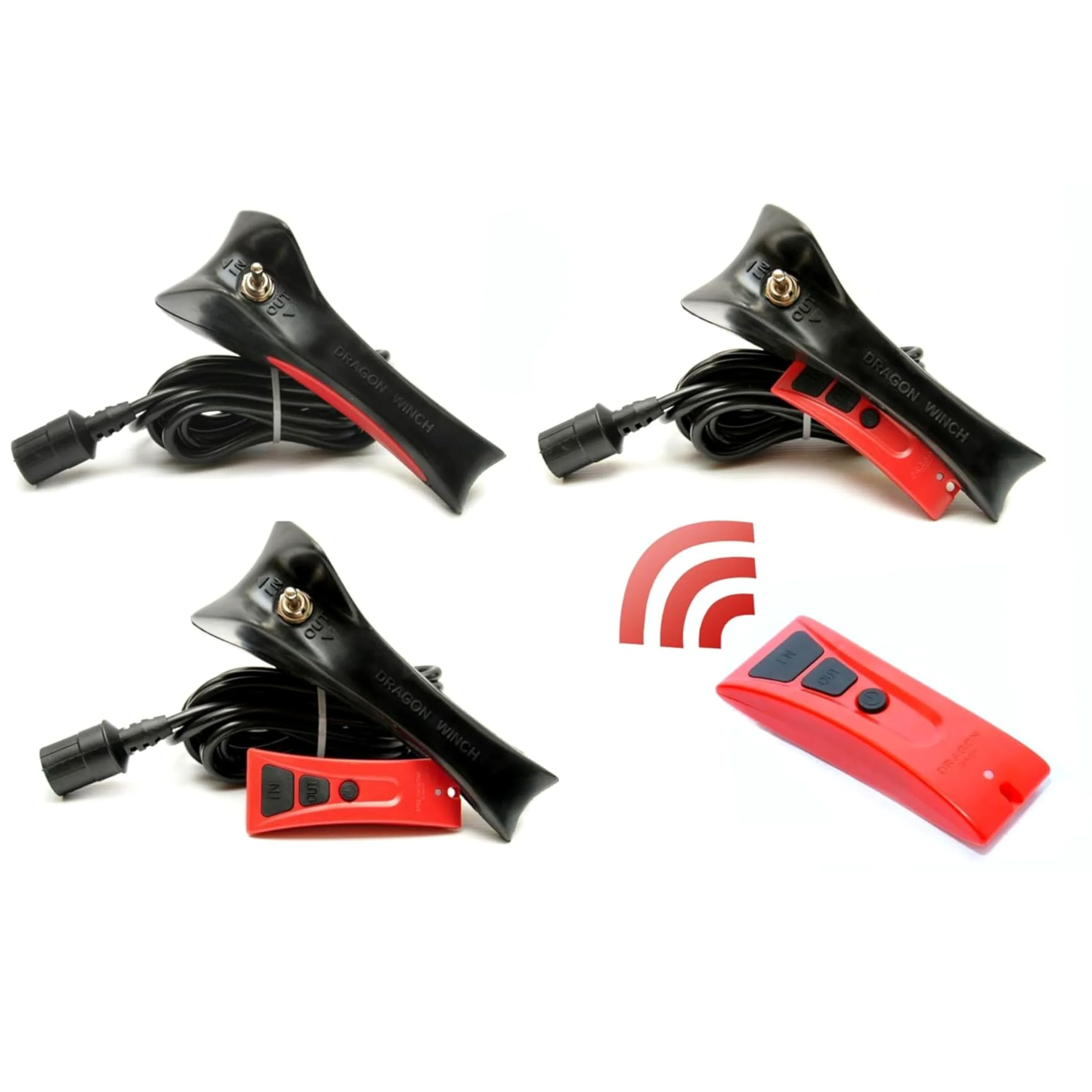 DRAGON WINCH - Verricello Elettrico Truck 24V 22000 lbs (9979 kg) Cavo in Acciaio 31m per Vigili del Fuoco, Veicoli Commerciali e Furgoni I incluso telecomando senza fili + accessori per verricello