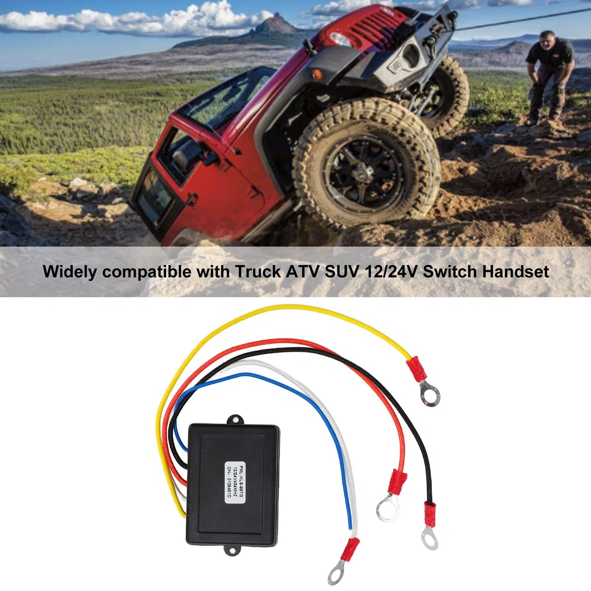 Telecomando per Verricello, Kit Ricevitore Interruttore Telecomando Verricello 12V 24V Universale per Camion ATV SUV