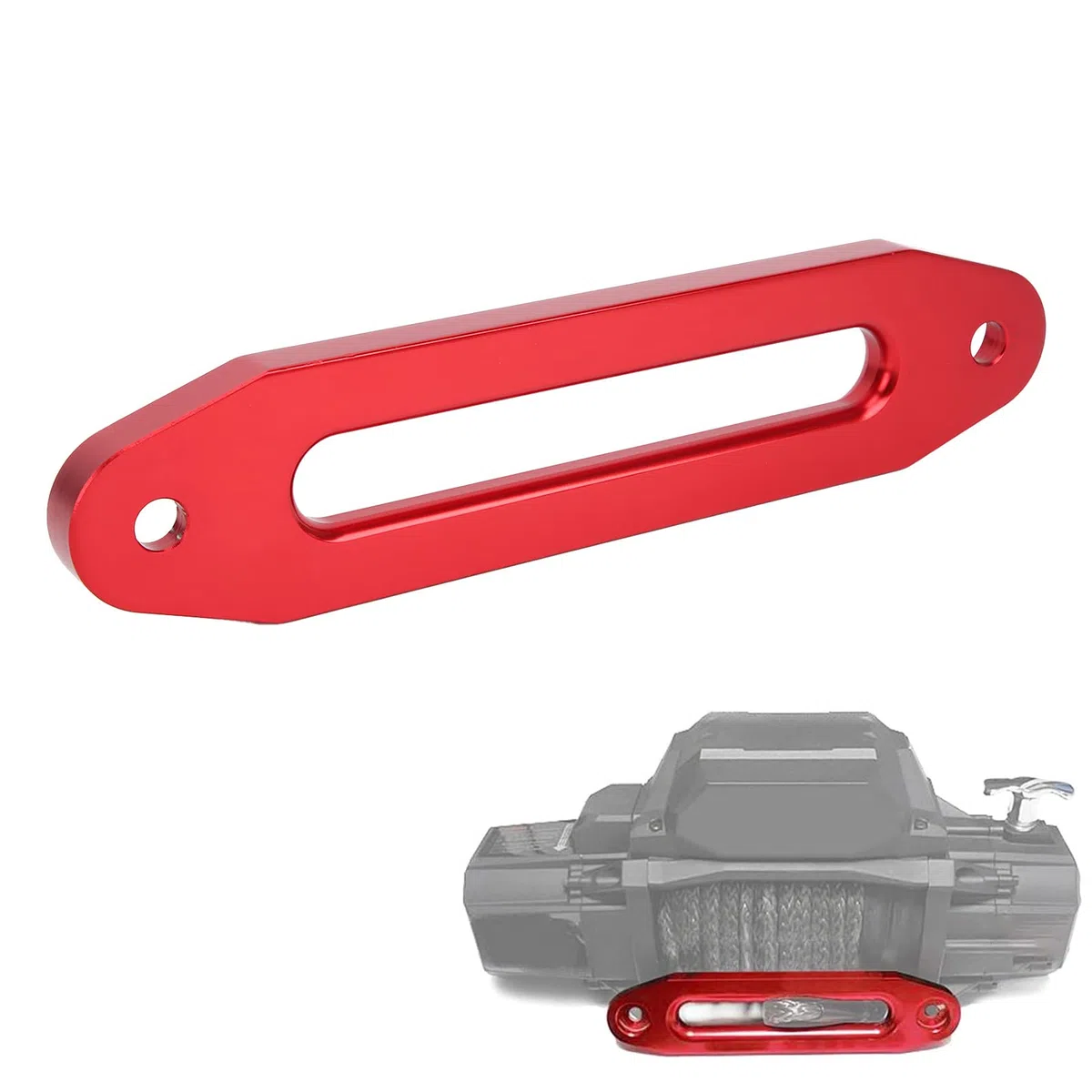 Verricello Passacavo,Passacavo per Verricello Blocco Fune per Porta,Verricello per Fuoristrada,10in Universale Fune di Traino Accessori Automobilistici