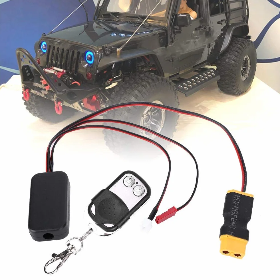 VGEBY RC Winch Controller, 1/10 RC Crawler Winch Controller, Ricevitore Telecomando Senza Fili, per D90 SCX10 90046, Senza Fili, for RC Truck, Jeep, SUV, RC Players, Hobbyists, Model Car Enthusiasts