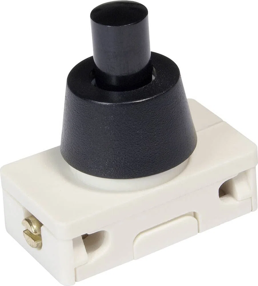 interBär Interruttore a pressione 250 V/AC 2 A 1 x Off/On da agganciare (L x l) 25 mm x 14 mm 1 pezzo