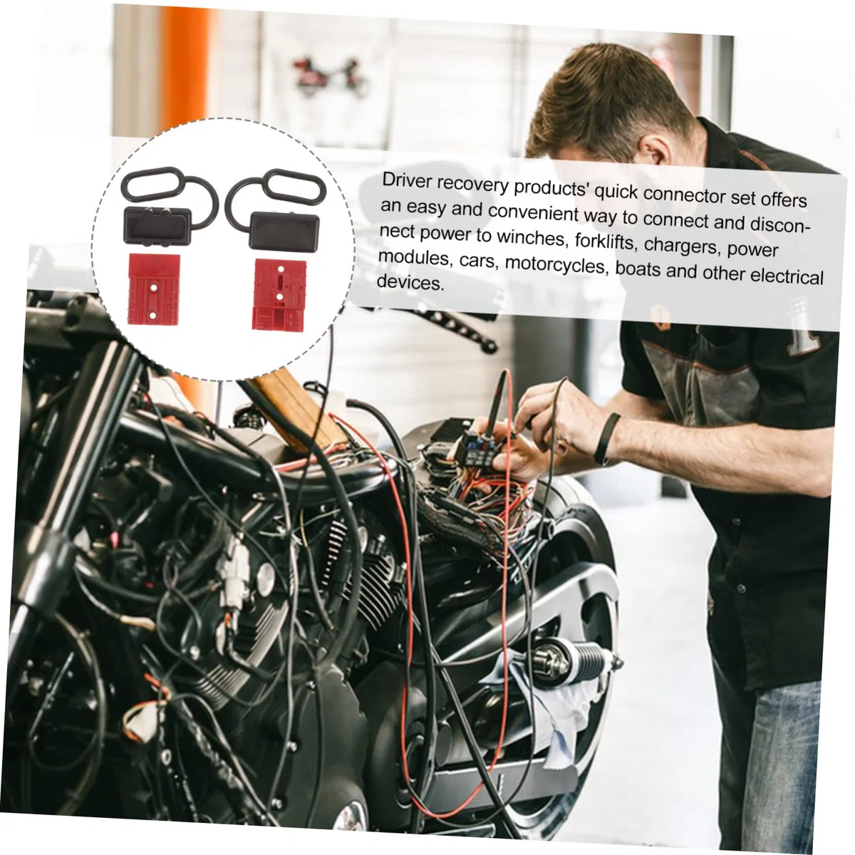 Connettore di Potenza a Due Poli Rosso A0190 per Moduli di Alimentazione e Verricelli, con Rivestimento in Rame e Argento, Protezione Ul94 V-0, Connessione Rapida e Sicura