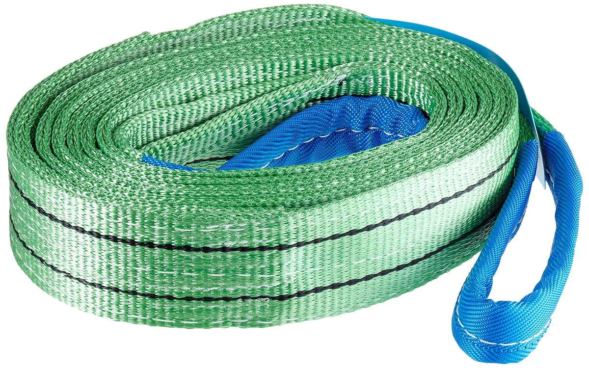 Braun 20042HB - Nastro di sollevamento 2000 kg, capacità di carico 4 m, con passanti rinforzati, colore: Verde