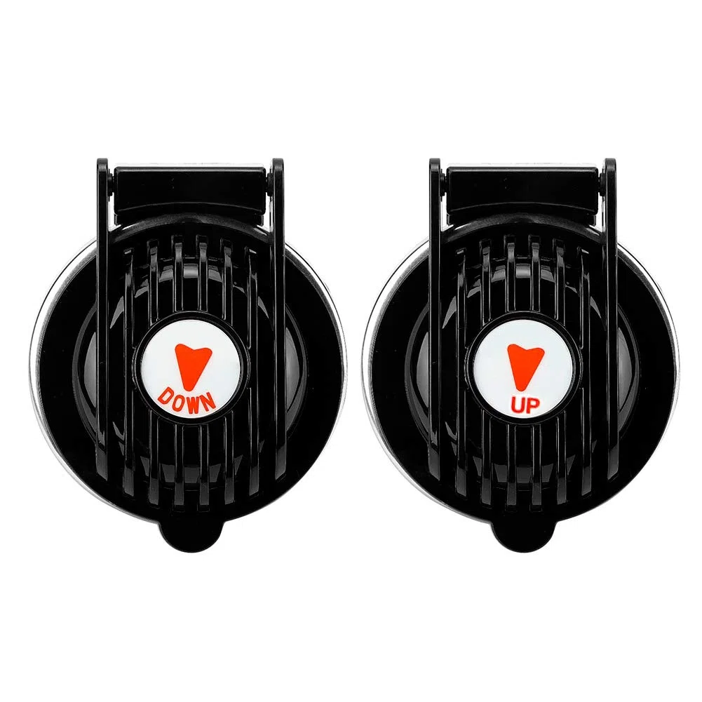 Interruttori a Pedale per Verricello per Barche Azionati in Modo Efficiente Tramite Solenoidi La Copertura di Sicurezza Impedisce La Spinta Accidentale Elettrico Universale 12V/24V Nero 1