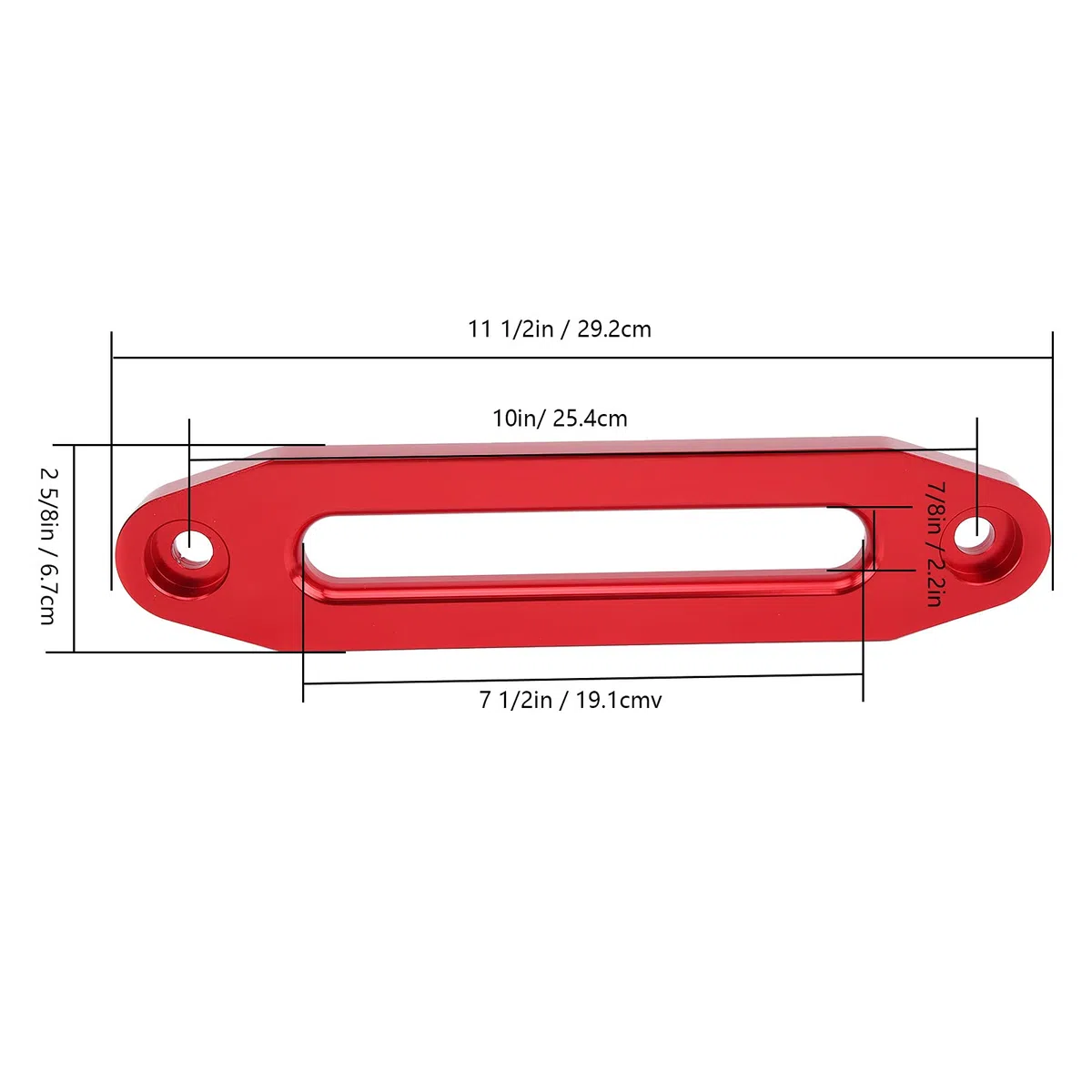 Verricello Passacavo,Passacavo per Verricello Blocco Fune per Porta,Verricello per Fuoristrada,10in Universale Fune di Traino Accessori Automobilistici