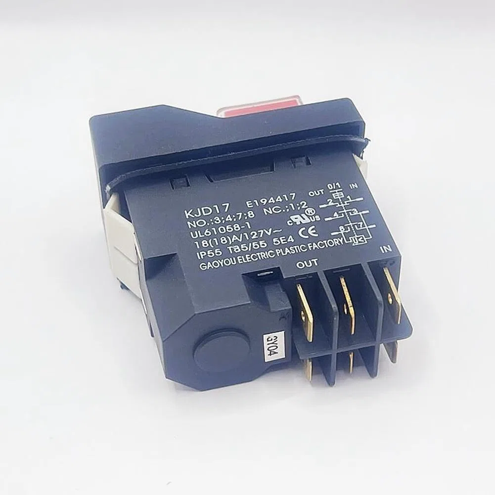KJD17 - Interruttore a pressione elettromagnetico di avviamento, 6 , 18 A, AC127 V, IP55, impermeabile, facile da usare