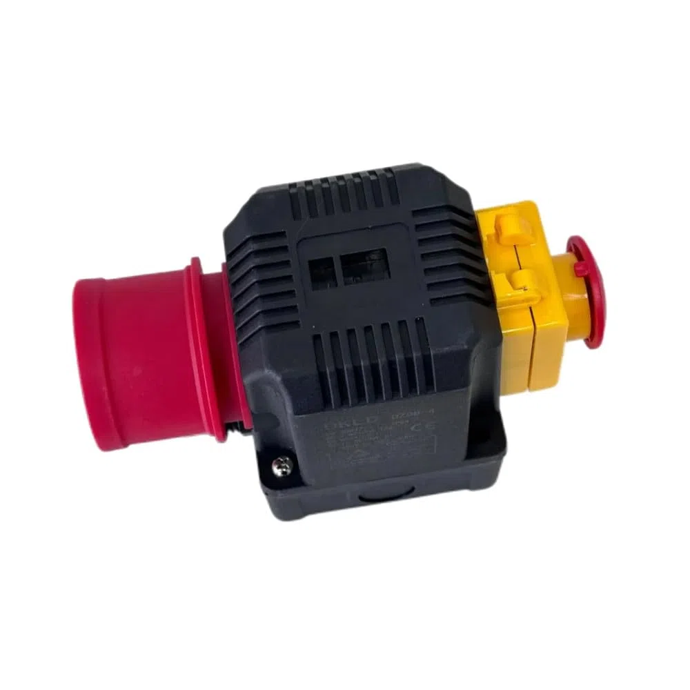Trade-Shop Combinazione interruttore spina DZ08-4 400V compatibile con Güde 1845-02001, compatibile con KEDU KOA2-YD/con sportello di emergenza