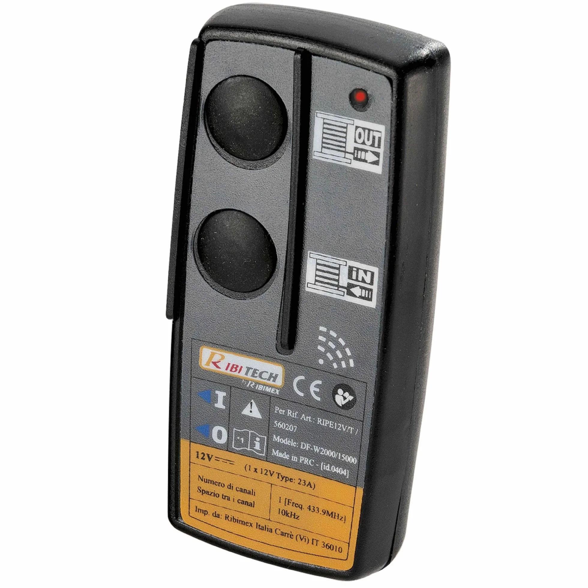 Ribimex Verricello Elettrico Telecomandato da 5 Tonnellate, 12 V, Marcia Avanti e Retromarcia, Ideale per Traino di Carichi Statici e su Ruote, Kit di Installazione per Rimorchio Incluso - PE12V/T1