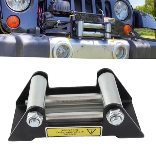 Passacavo per Cavo per Verricello, Passacavo Universale Affiancato per Carichi Pesanti 125 Mm/5 Pollici Diametro Foro 6,3 X 2,8 X 2,4 Pollici