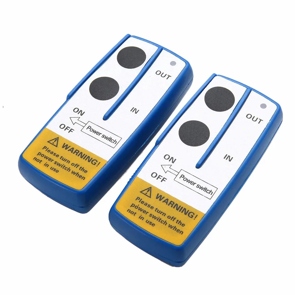 Shkalacar 12 V Telecomando per argano senza fili,2 pezzi Kit telecomando per verricello per console senza fili fino a 50 ft per Jeep ATV SUV, avec batterie