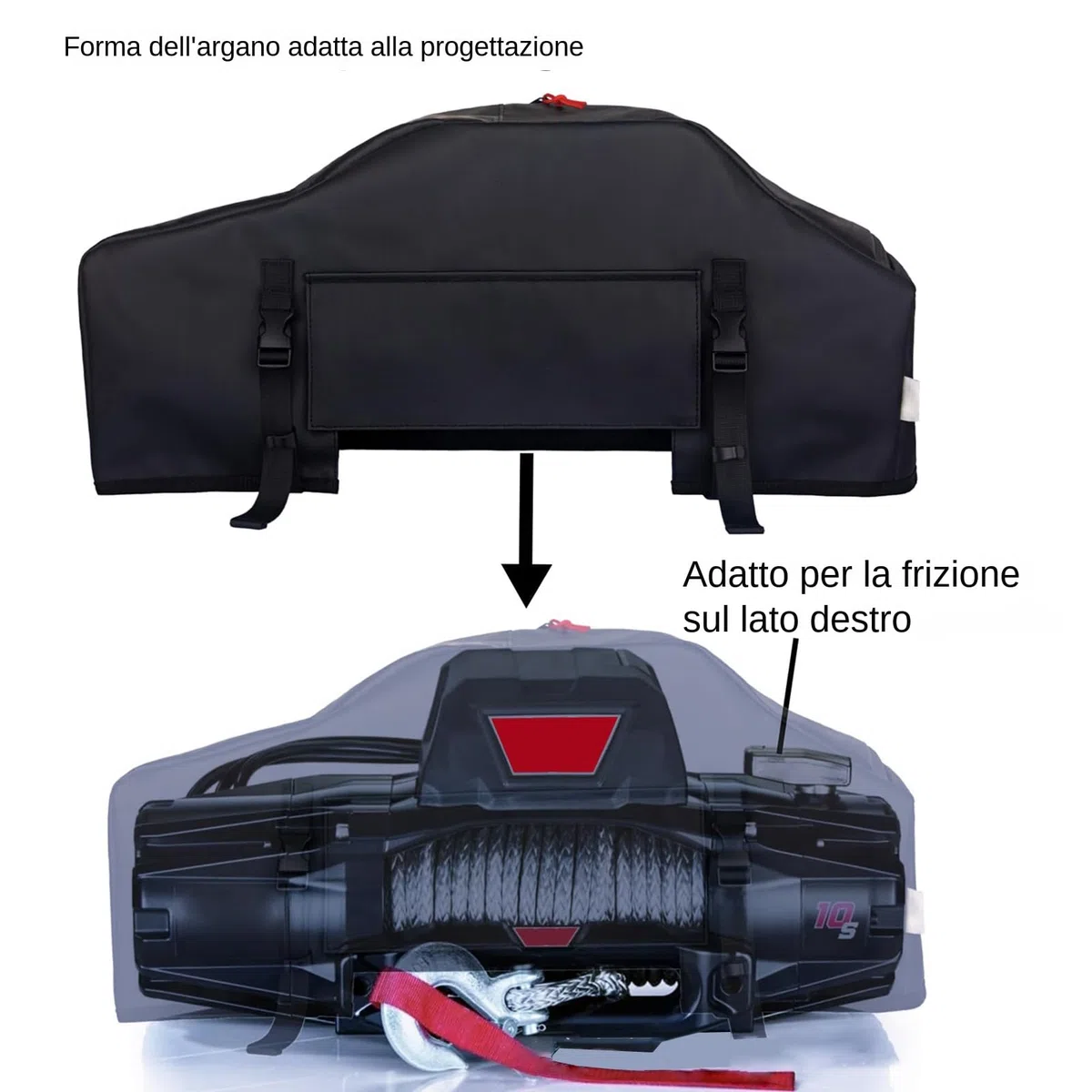 Copertura Protettiva per Verricello,Copri Verricello Elettrico UV-Resistente | Impermeabili per Viaggi Avventura Esterni Copertura con Protezione Solare