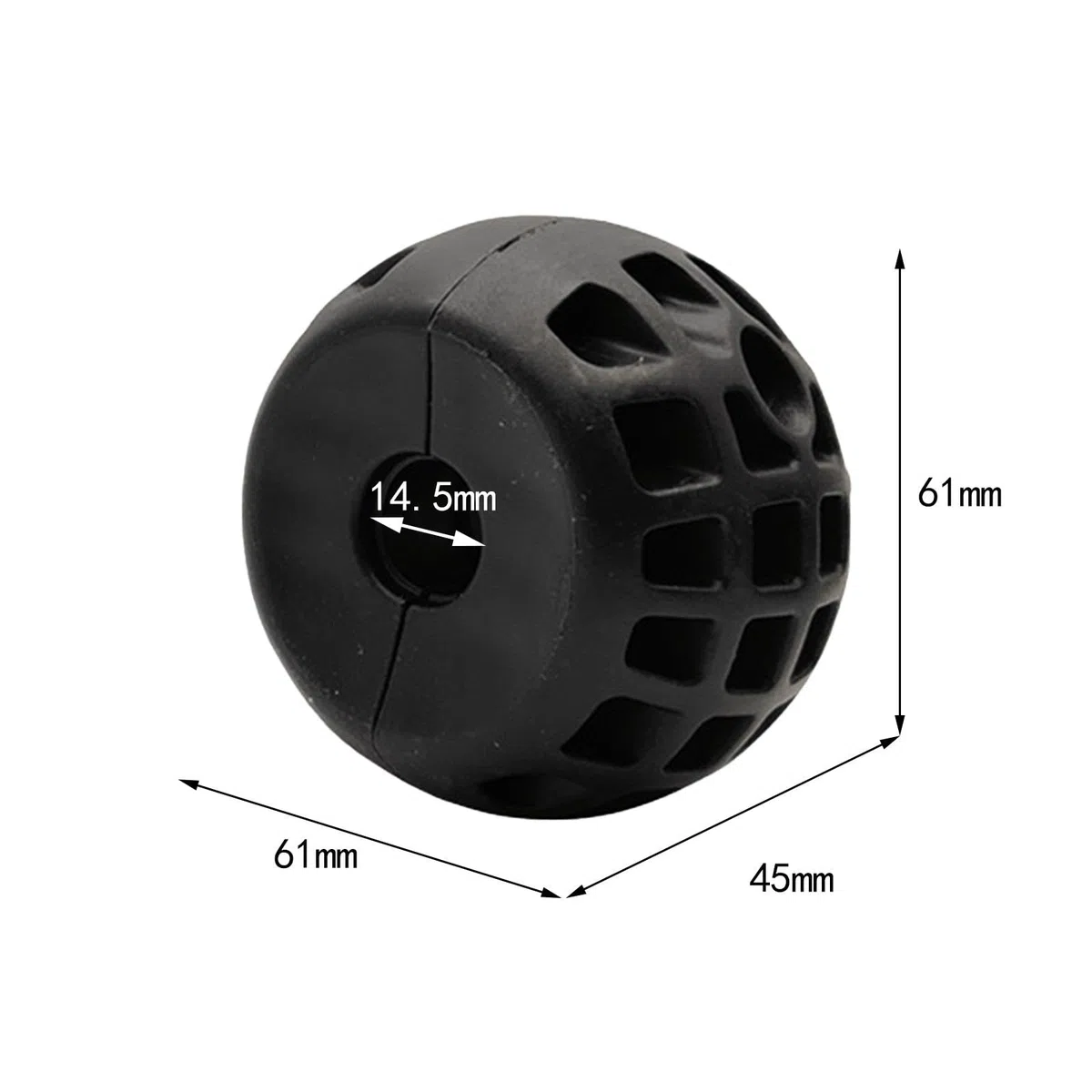 Sfera di posizionamento del fermo del cavo della protezione dell'argano Sfera di arresto del tubo dell'aria resistente, rapida e facile da installare, 14.5 mm