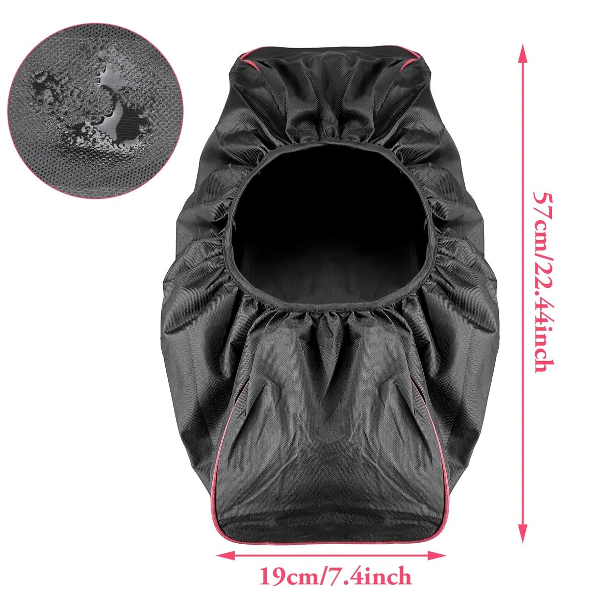 Copertura per verricello per auto, nera, impermeabile, antipolvere, morbida, adatta per rimorchi e SUV con capacità da 3,6 a 7,9 kg (nero)