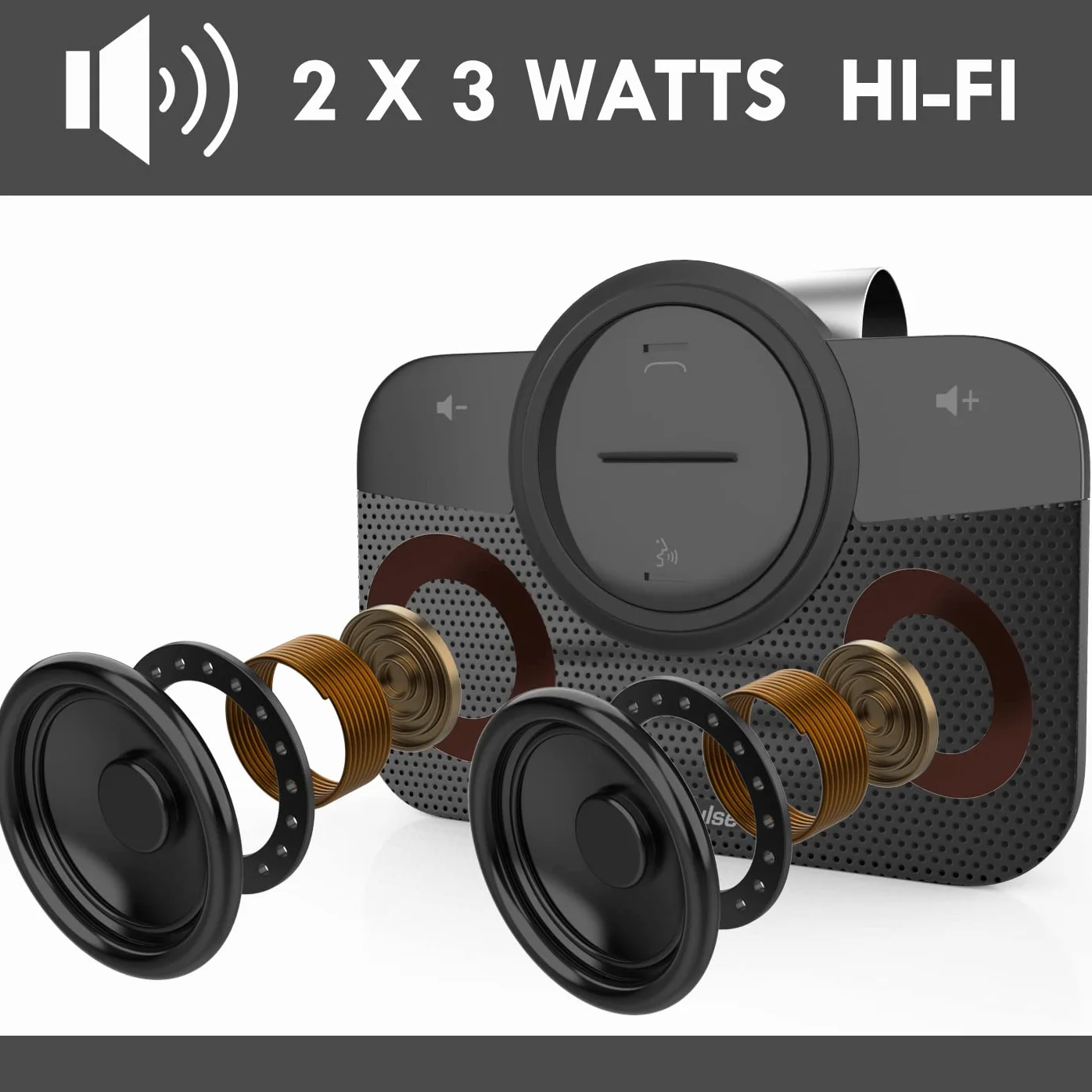 B-PRO 2 Kit Vivavoce per Auto Bluetooth con Accensione e Connessione Automatica per telefonare in Sicurezza e legalità al Volante