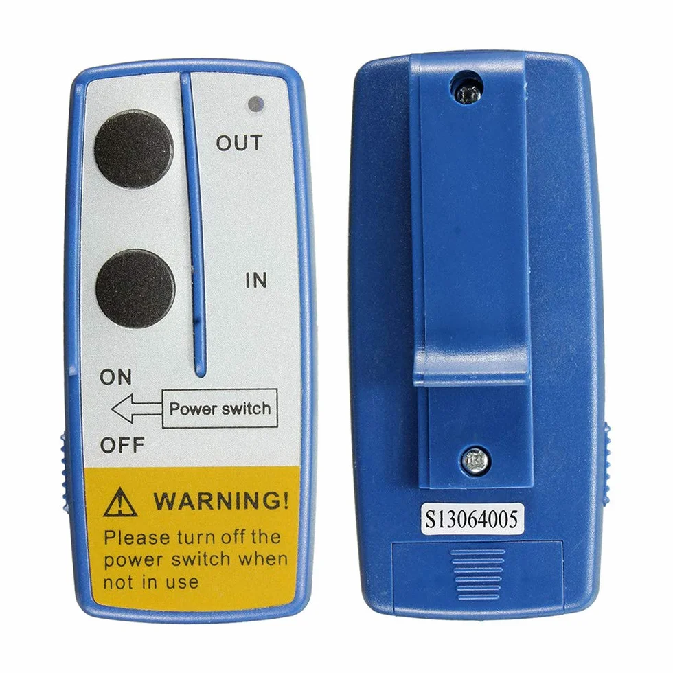 Shkalacar 12 V Telecomando per argano senza fili,2 pezzi Kit telecomando per verricello per console senza fili fino a 50 ft per Jeep ATV SUV, avec batterie