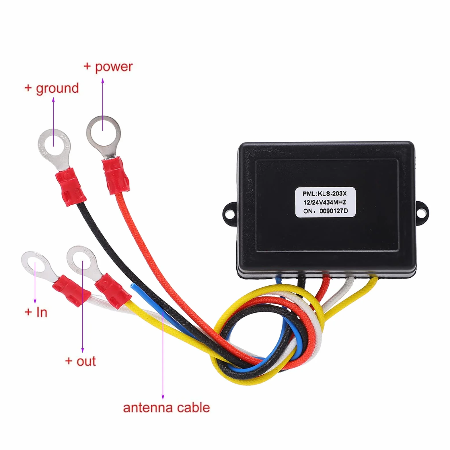 Interruttore Portatile Telecomando Verricello Ancora,12v 24v 75 Piedi Distanza Di Controllo Funzionamento Semplice Verricello Kit Telecomando Wireless Con Ricevitore Per Camion Jeep Atv Suv Blu