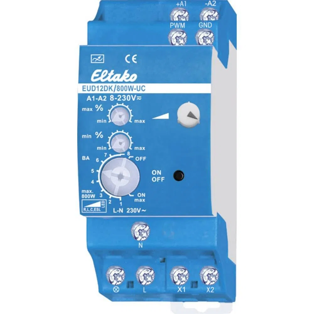 Eltako 21100810 guide appendiabiti Dimmer Blu