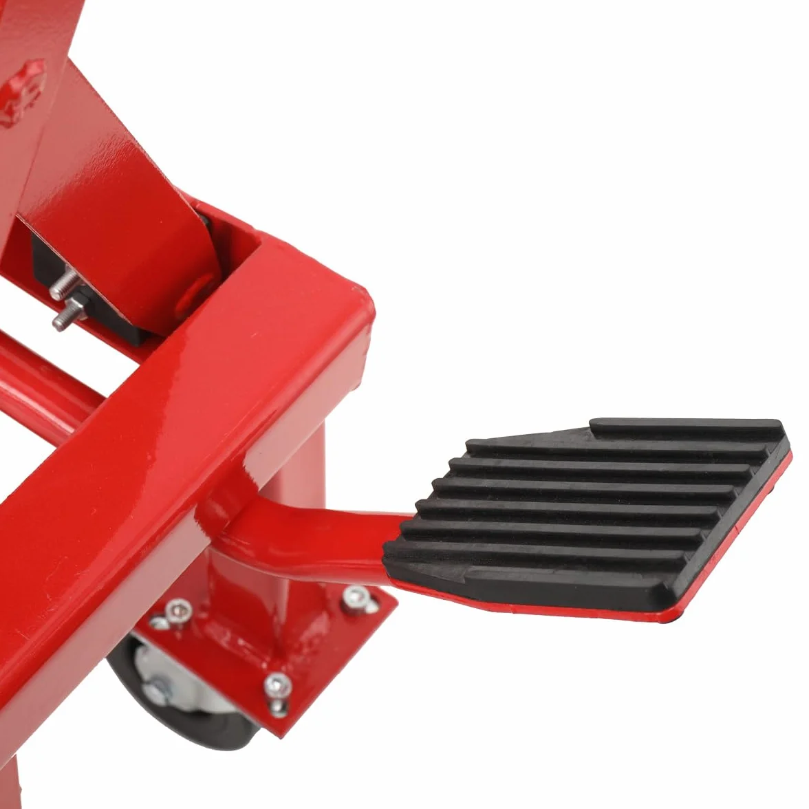 Ponte Sollevatore Moto con capacità 200 kg, Sollevamento da 350 a 905 mm, Cavalletto Idraulico Alzamoto per Moto da Cross, Stabilità e Sicurezza Garantita