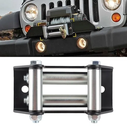 Passacavo per Cavo per Verricello, Passacavo Universale Affiancato per Carichi Pesanti 125 Mm/5 Pollici Diametro Foro 6,3 X 2,8 X 2,4 Pollici