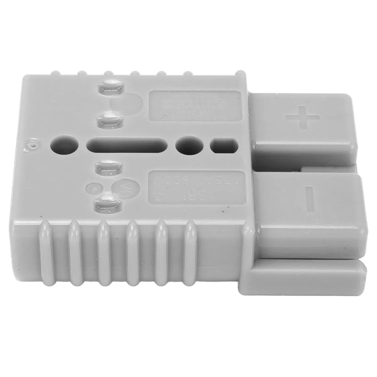 Connettore batteria SB175A con terminale, connettore rapido per cavo batteria, connettore 175 A 600 V, resistente per carrelli elevatori e barche, materiale (grigio)