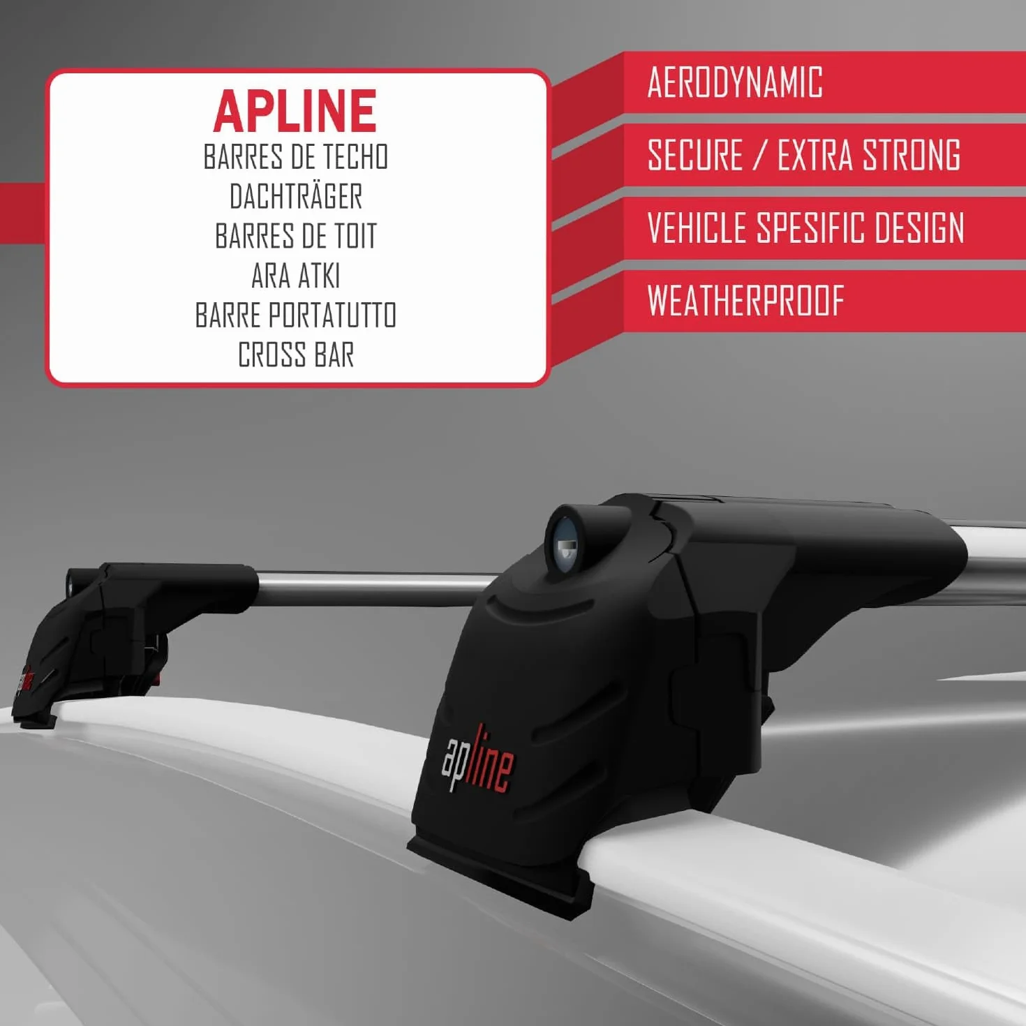 Compatibile con Peugeot 2008 II (P24) 2020-2026 Modello ACE-2 Barre Tetto Portapacchi Auto Barre Portatutto Grigio Alluminio 2 Barre