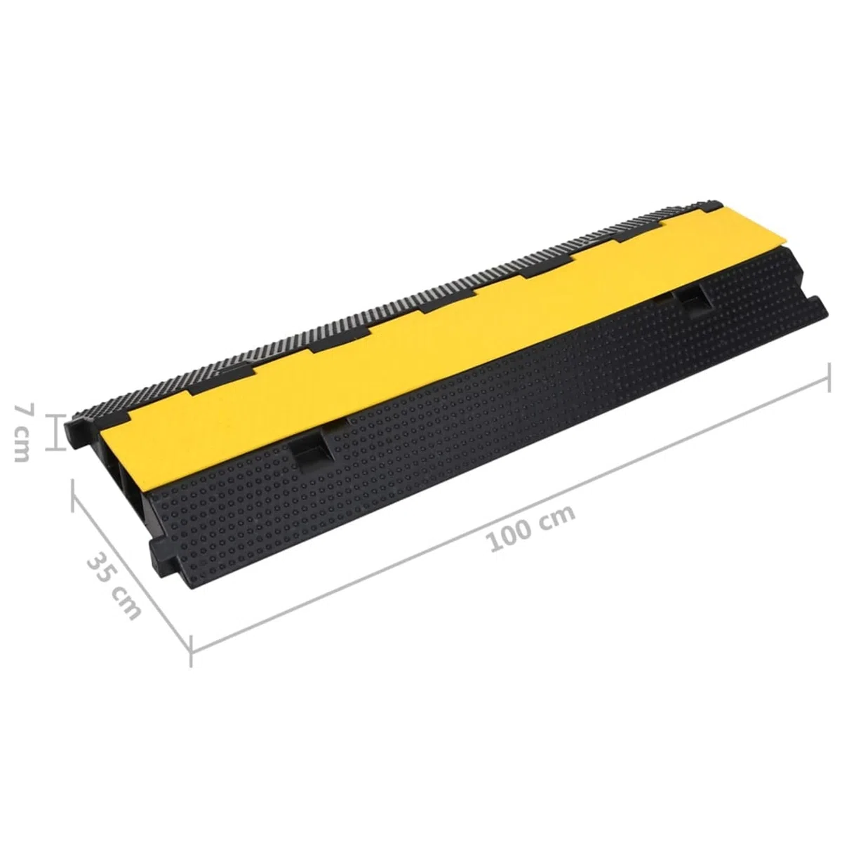 Gecheer 2 pz Dossi,Passacavi,con 2 Canali,in Gomma,100 cm