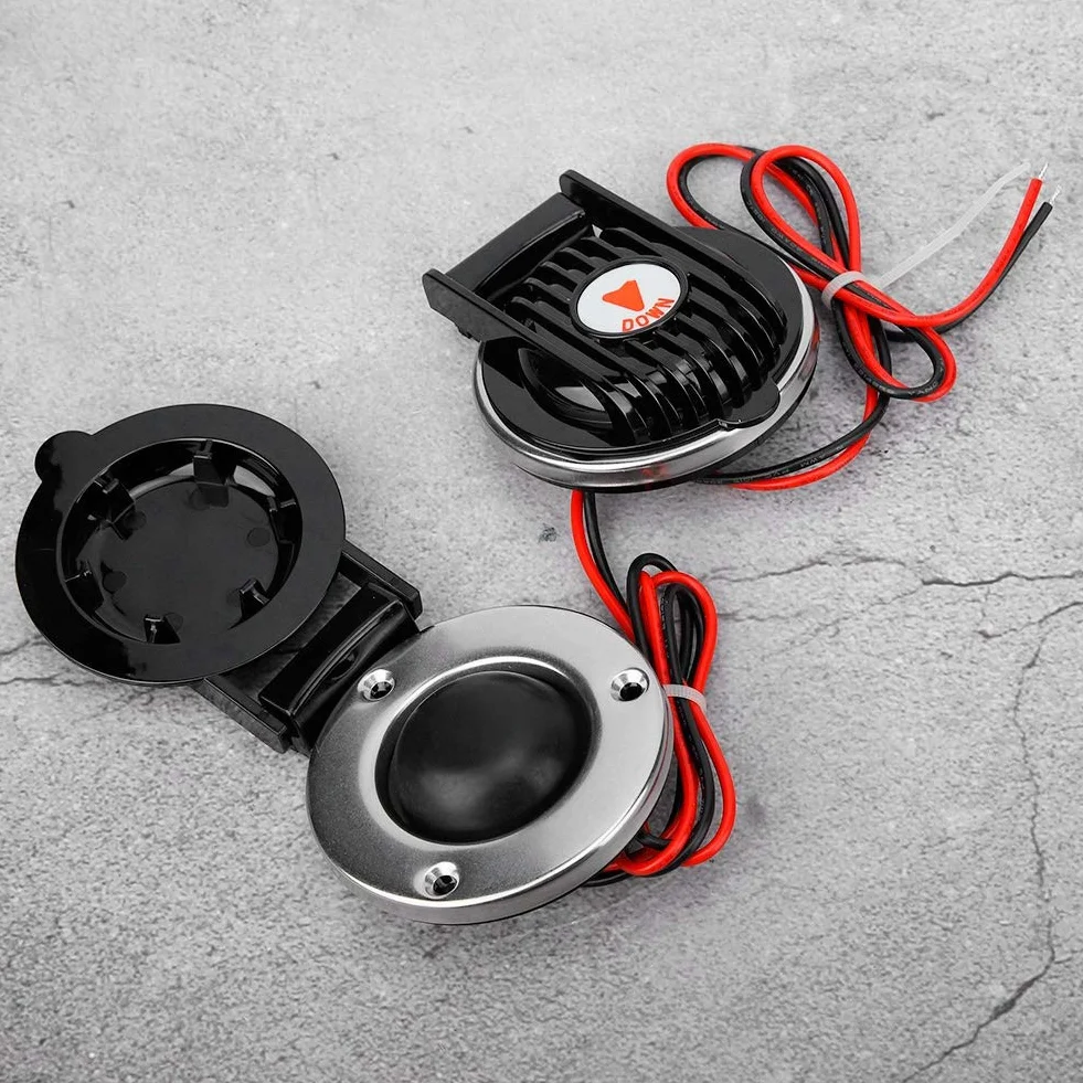 Interruttori a Pedale per Verricello per Barche Azionati in Modo Efficiente Tramite Solenoidi La Copertura di Sicurezza Impedisce La Spinta Accidentale Elettrico Universale 12V/24V Nero 1