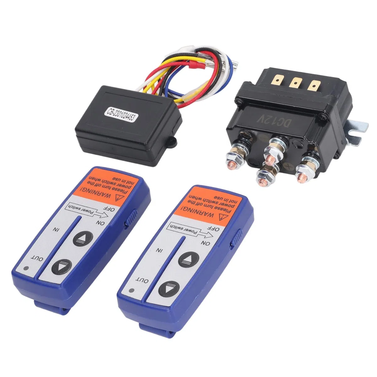 Kit relè Verricello 12V 250A con Telecomando, Bobina in Ottone, Impermeabile, Lunga Durata per ATV, Motoslitta, Trattore Giardino