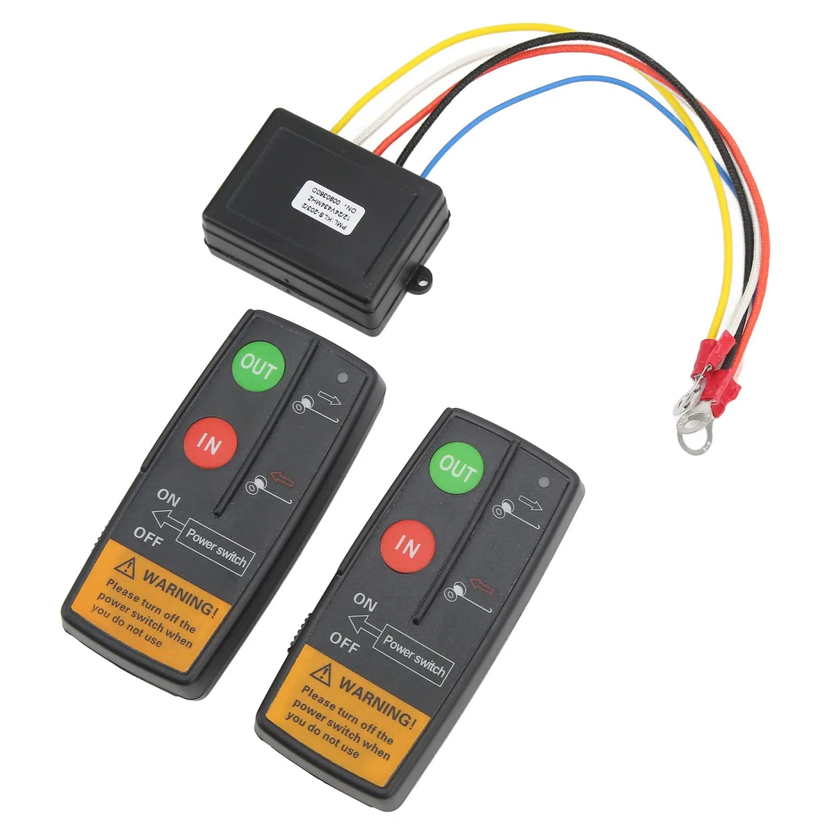 KIMISS 2pcs Kit Telecomando Verricello Wireless 12V Interruttore di Recupero Universale per Camion ATV SUV 75ft Gamma 12V 24V Alta sensibilità