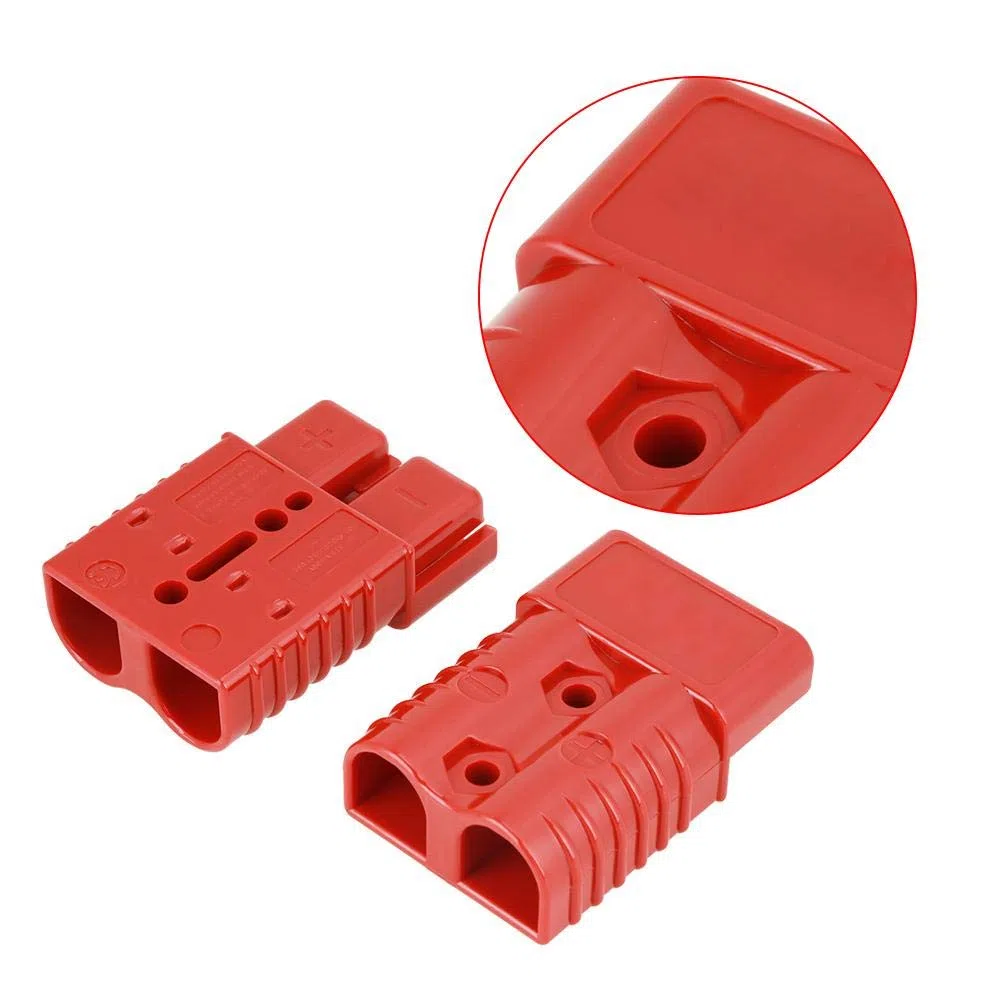 Connettore ad alta corrente, 2 pezzi 175A 600V Batteria rossa Spina a connessione rapida Spina connettore verricello con 4 accessori