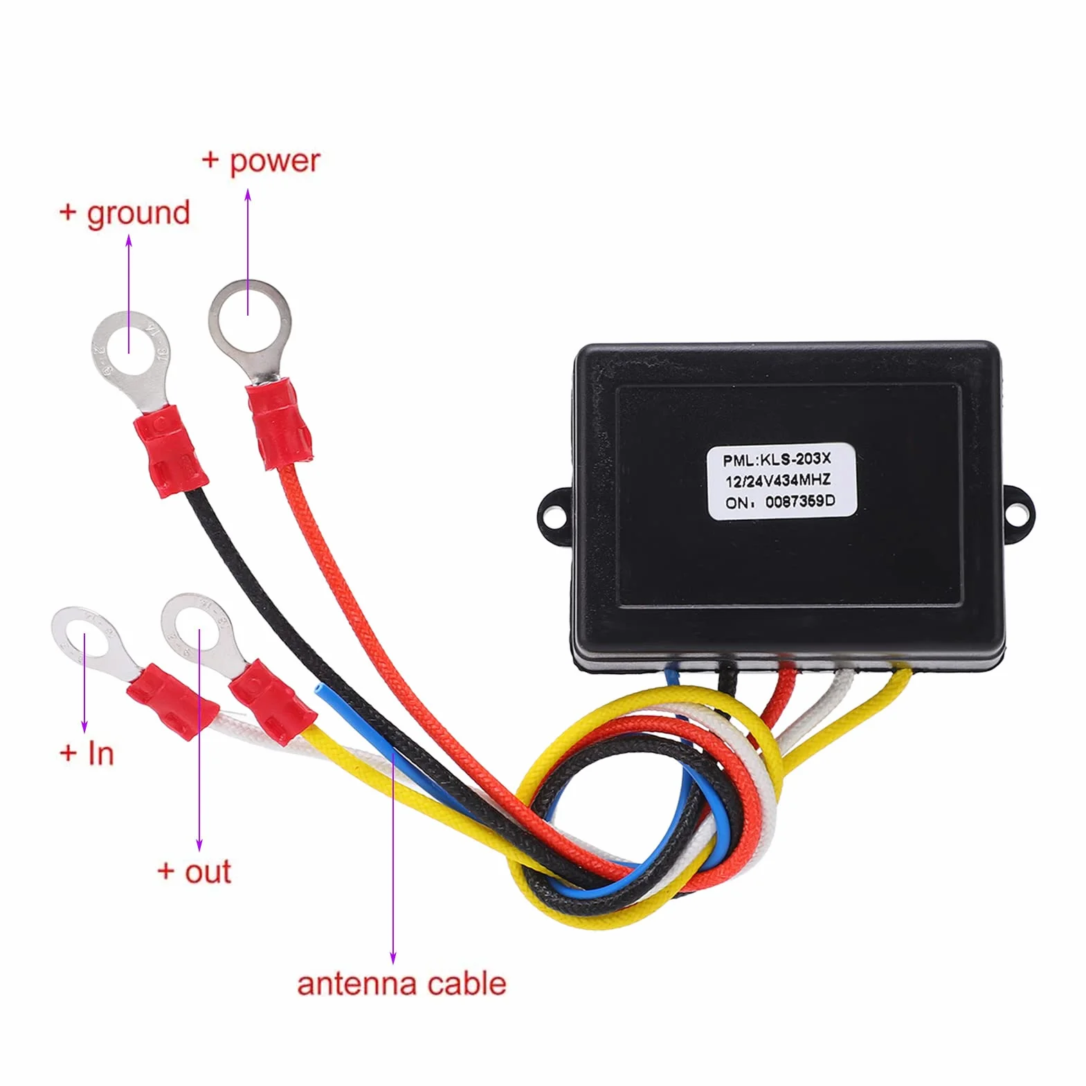 Interruttore Portatile,12v 24v 75 Piedi Distanza Di Controllo Heavy Duty Funzionamento Semplice Verricello Kit Telecomando Wireless Portatile Con Ricevitore Per Camion Jeep Atv Suv Rosso