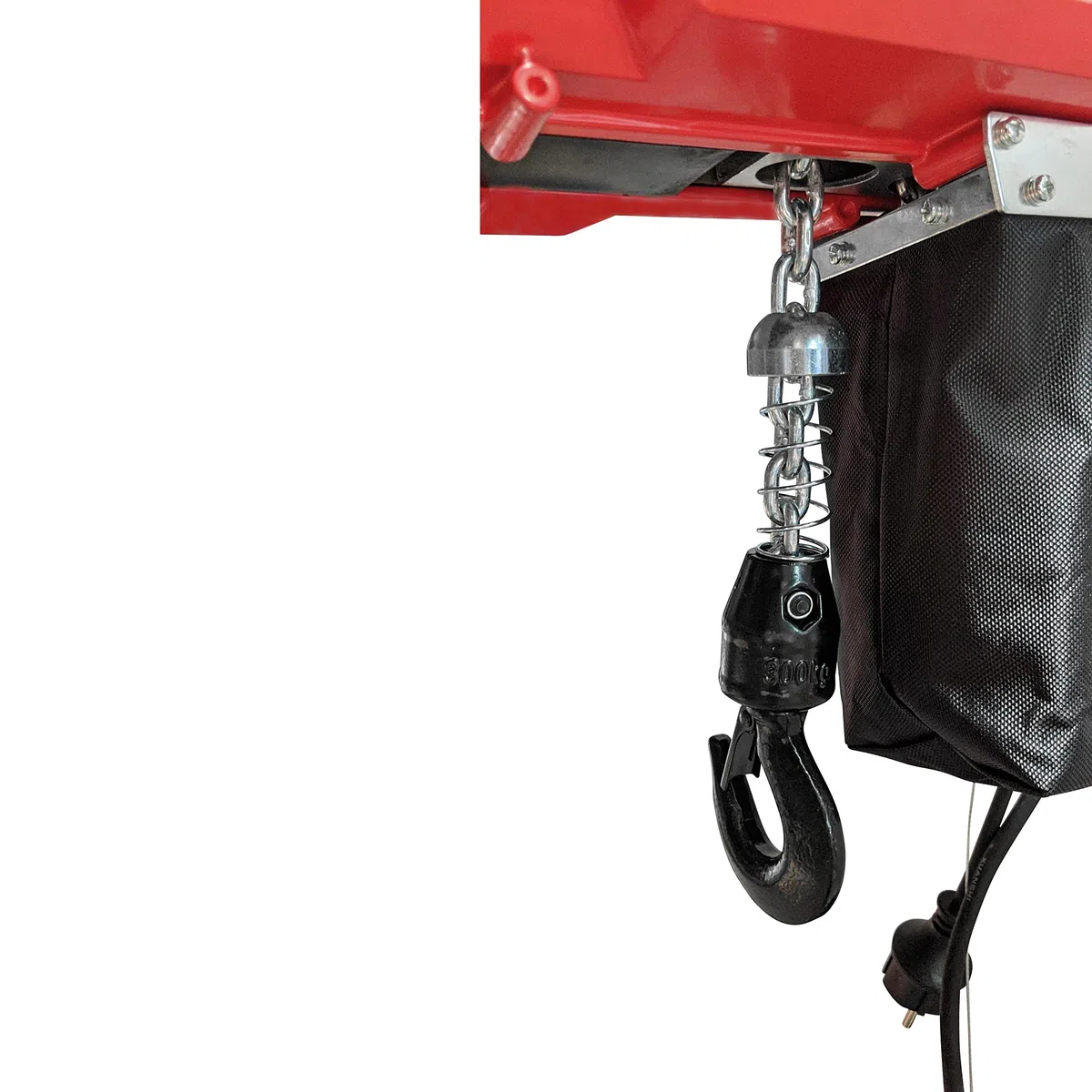 Paranco elettrico a catena, 300 kg, con catena in acciaio da 3 metri, 230 V