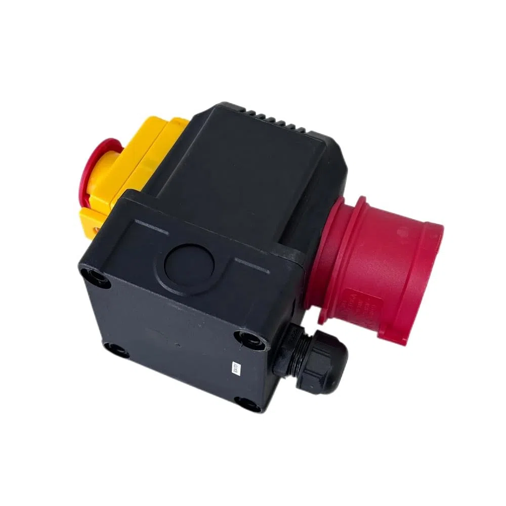 Trade-Shop Combinazione interruttore spina DZ08-4 400V compatibile con Güde 1845-02001, compatibile con KEDU KOA2-YD/con sportello di emergenza