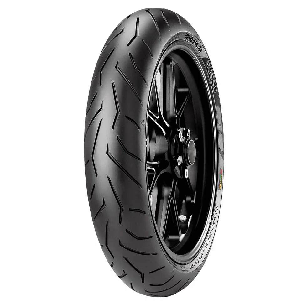 Pneumatici Pirelli DIABLO ROSSO II 120/70 ZR 17 M/C (58W) TL (K) Anteriore SUPERSPORT gomme moto e scooter